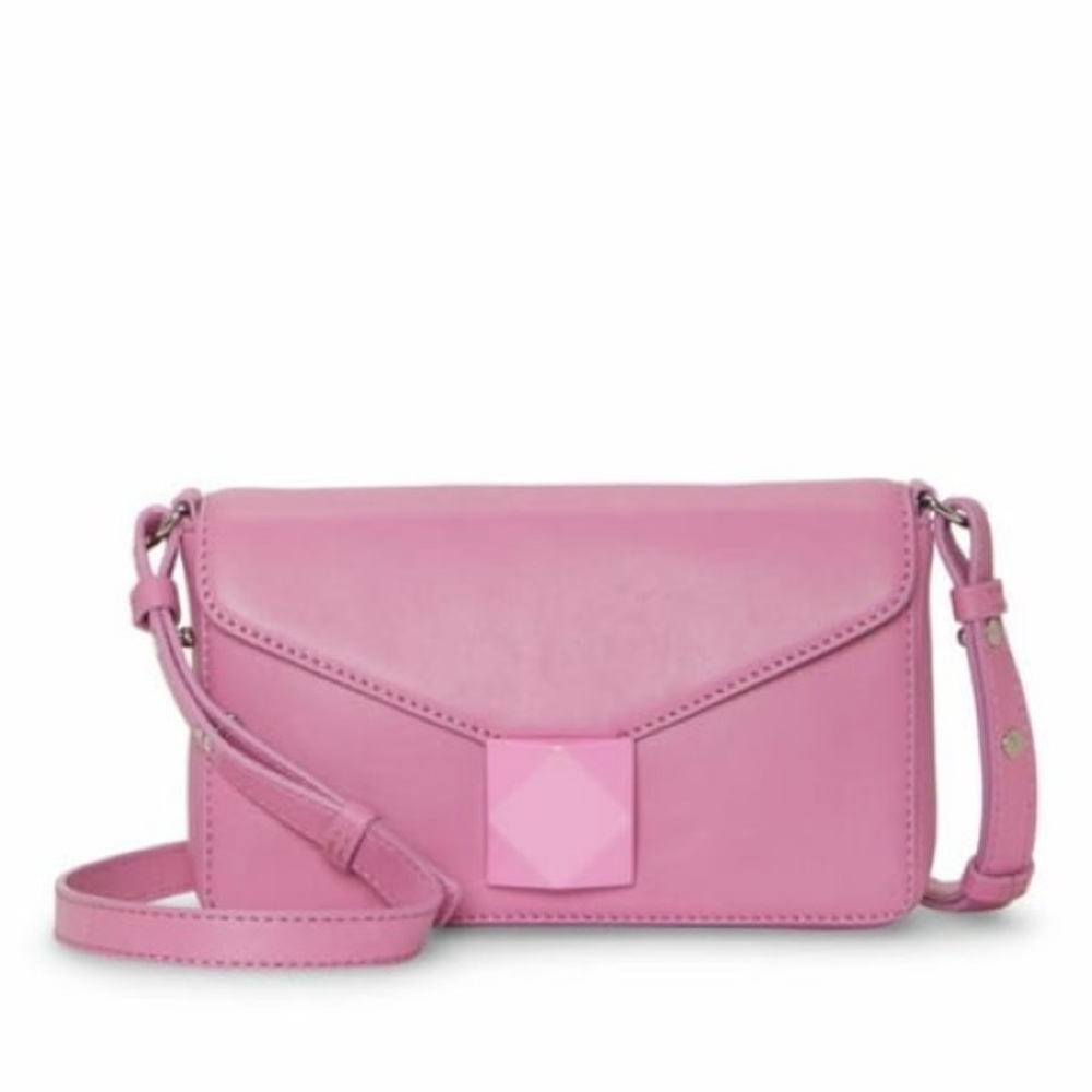 NWT Wicked Pink Vince Camuto Genuine Leather Crossbody Handbag